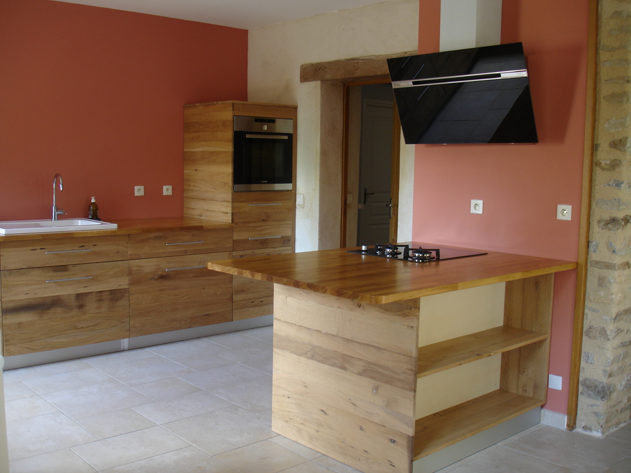 Cuisine chêne massif