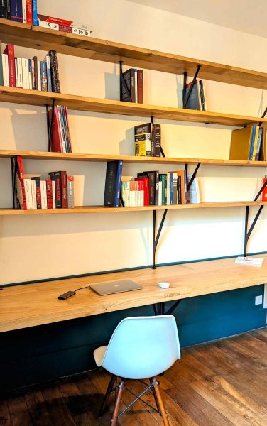 Bibliothèque bois métal