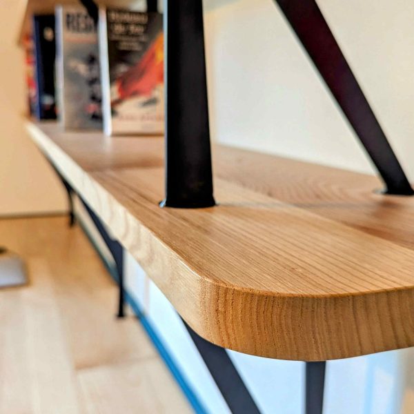 Bibliothèque bois métal