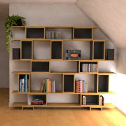 Bibliothèque style Charlotte Perriand