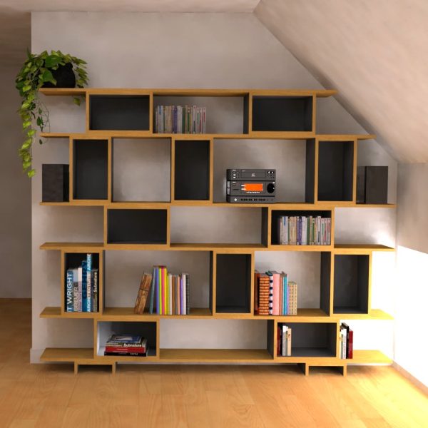 Bibliothèque style Charlotte Perriand