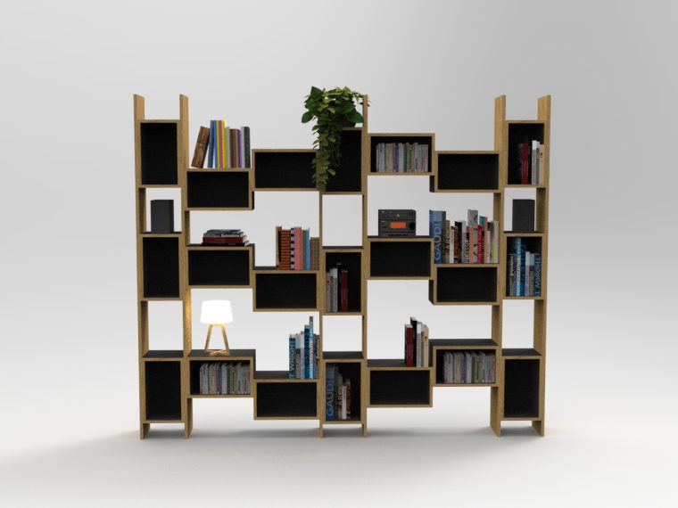 Bibliothèque inspiration Charlotte Perriand